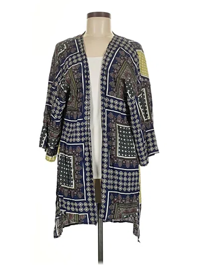 Pre-owned Ya Los Angeles Kimono In Blue
