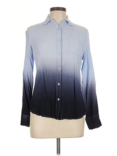 Pre-owned Ya Los Angeles Long Sleeve Blouse In Blue
