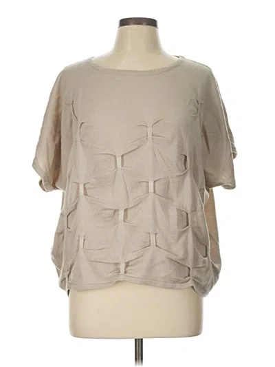Pre-owned Ya Los Angeles Short Sleeve T-shirt In Tan