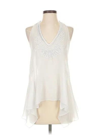 Pre-owned Ya Los Angeles Sleeveless Blouse In White