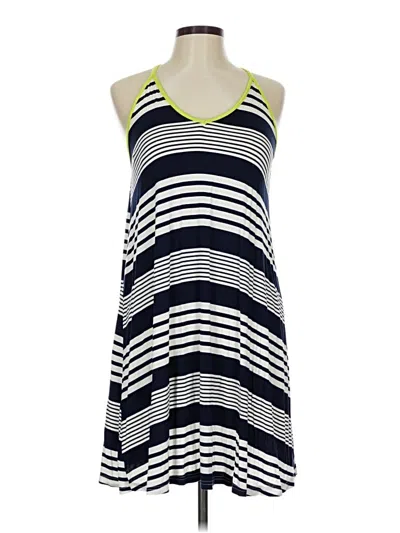 Pre-owned Ya Los Angeles Sleeveless Top Blue Halter Neckline Tops