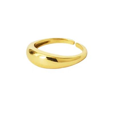 Yaa Yaa London Women's By Your Side Adjustable Gold Vermeil Ring