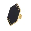 Yaa Yaa London Women's Gold / Black Focus Matte Black Onyx Gold Statement Ring In Gold
