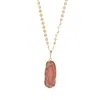 Yaa Yaa London Women's Gold / Brown Ultra Long Caramel Agate Gold Pendant Necklace In Multi