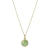 Yaa Yaa London Women's Gold / Green New Life Apple Green Gold Vermeil Necklace