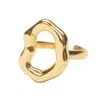 Yaa Yaa London Women's Open Wide Gold Vermeil Adjustable Ring In Gold