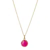 Yaa Yaa London Women's Pink / Purple / Gold New Life Bubble Gum Pink Gold Vermeil Necklace