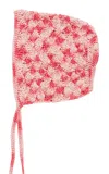 Yaarn Babies'  Bonnet Frey 6-12m; 12-18m In Pink