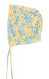 Yaarn Bonnet Frey 6-12m; 12-18m In Blue