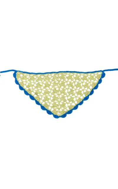 Yaarn Crochet Headscarf Pixie In Green