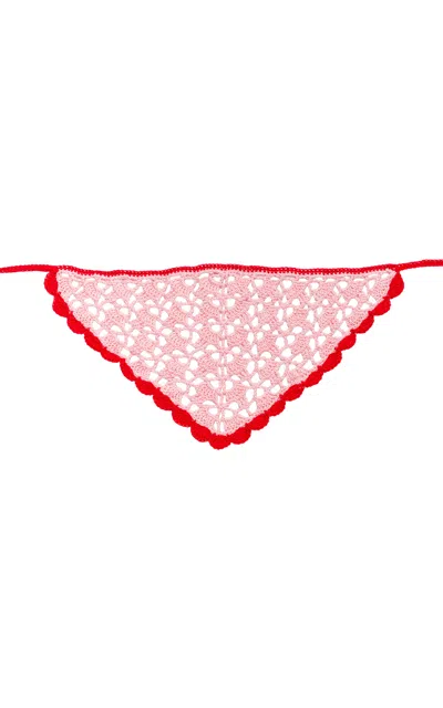 Yaarn Crochet Headscarf Pixie In Pink