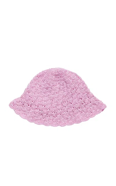 Yaarn Sunhat Sienna 6-12m 12-18m In Purple