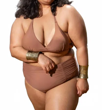 Yacht Club Access San-dy Two-piece Swimwear - Curvy In Tan In Multi