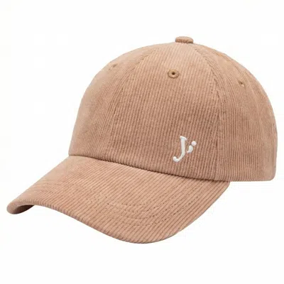 Yae; Women's Neutrals / Brown Embroidered Corduroy Cap