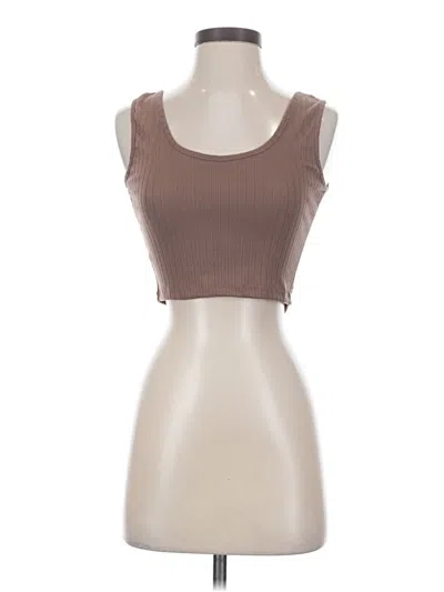 Pre-owned Yahada Sleeveless Blouse In Brown