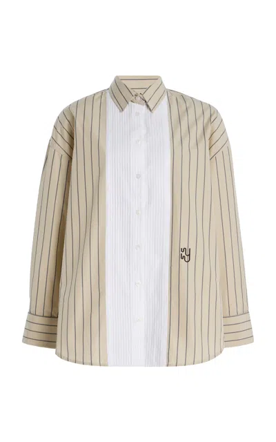 Yaitte Faro Pinstriped Cotton Shirt In Stripe