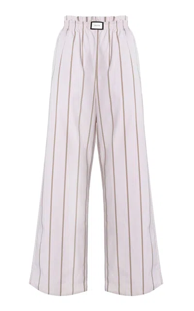 Yaitte Janeiro Cotton Trousers In Neutral