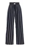 Yaitte Janiero Cotton Wide-leg Pants In Black