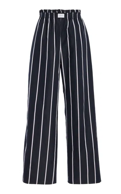 Yaitte Janiero Cotton Wide-leg Pants In Black