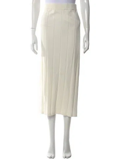 Pre-owned Yaitte Midi Length Skirt In Neutral
