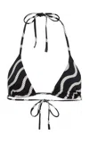 Yaitte Nevis Bikini Top In Black,white