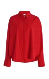 Yaitte Palma Cotton Shirt In Red