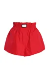 Yaitte Palma Cotton Shorts In Red