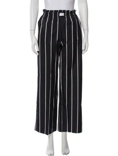 Pre-owned Yaitte Striped Wide Leg Pants In Multi