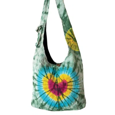 Yak & Yeti Heart Tie Dye Crossbody Bag In Tie-dye
