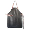 Yako&co Premium Genuine Leather Apron - Black B