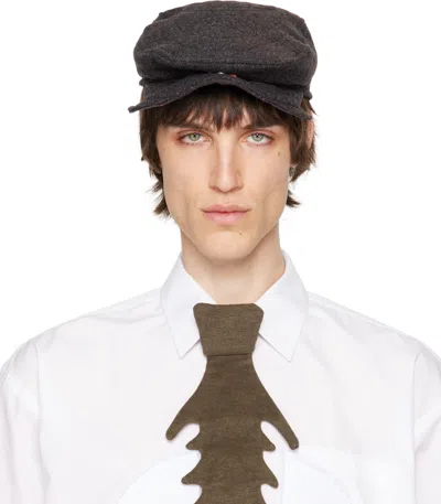 Yaku Black 'cap Of Knowledge' Hat In Brown