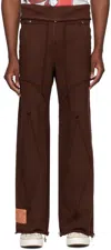 Yaku Ssense Exclusive Brown Ralien Sweatpants In Brown