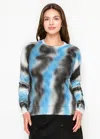 Yal New York Abstract Blue Pullover In Blue