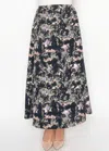 Yal New York Abstract Pattern Maxi Skirt In Black