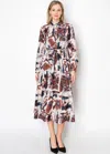 Yal New York Autumn Palette Shirt Dress In Multi