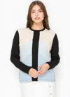 Yal New York Beige And Blue Harmony Tee In Blue