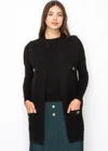 Yal New York Black Knit Vest With Gold Button Details In Black