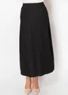 Yal New York Black Denim Midi Skirt In Multi