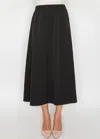 Yal New York Black Midi Skirt In Black
