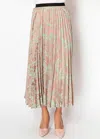 Yal New York Blush Garden Midi Skirt In Green