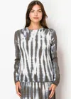 Yal New York Brown Tie-dye Knit Pullover In Blue
