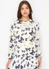 Yal New York Butterfly Knit Pullover In Multi