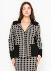 Yal New York Buttoned Knit Jacket-style Cardigan In Black In Multi