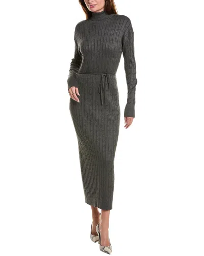 Yal New York Cable Sweaterdress In Grey