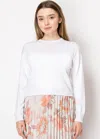 Yal New York Everyday White Knit Pullover In White