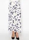 Yal New York Fluttering Butterfly Print Midi Skirt In Multi