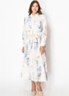 Yal New York Golden Horizon Watercolor Dress In White