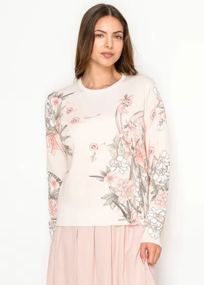 Yal New York Ivory Fine Knit Cardigan With Yellow Stripes In White