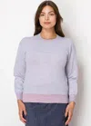 Yal New York Lavender Stripe Knit Sweater In Purple