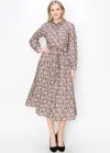Yal New York Long-sleeve Floral Day Dress In Multi
